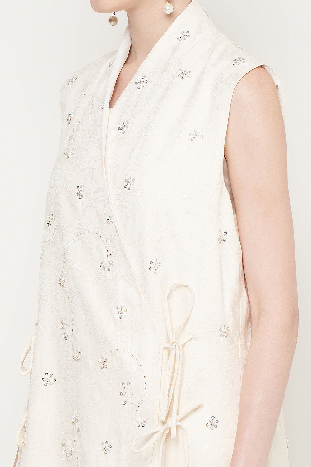 Margaux Top in Broken White