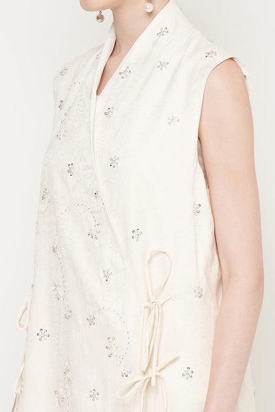 Margaux Top in Broken White