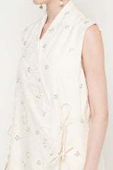 Margaux Top in Broken White
