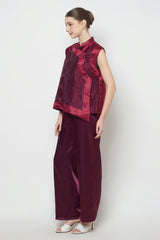 Kora Top in Burgundy