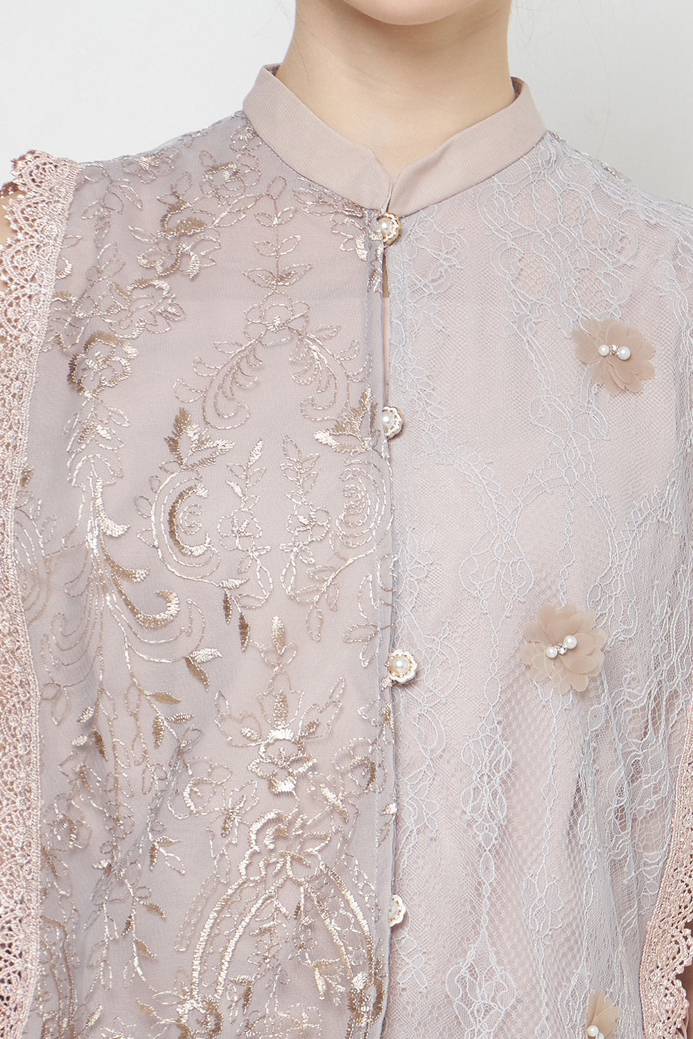 Aife Top in Marble Blue