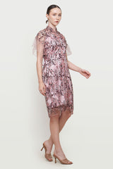 Fiona Dress in Coral