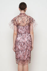 Fiona Dress in Coral