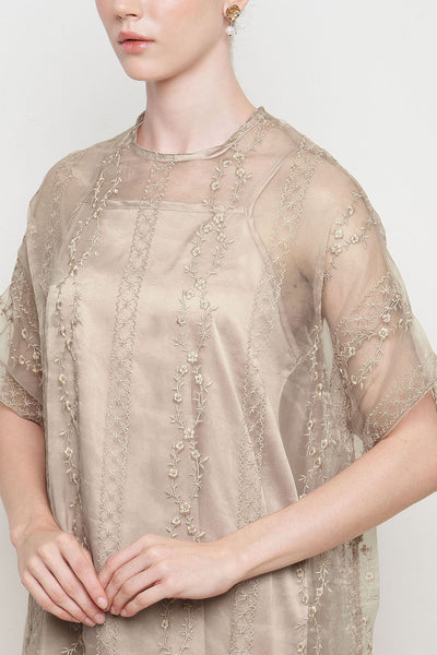 Nuha Dress in Latte