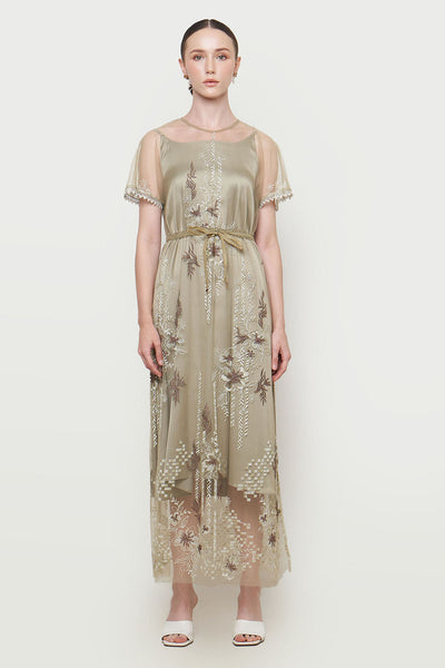 Almeera Dress in Olive