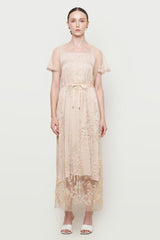 Almeera Dress in Nude Cream