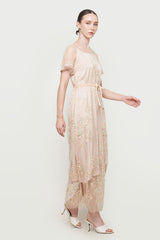 Almeera Dress in Nude Cream