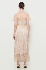 Almeera Dress in Nude Cream