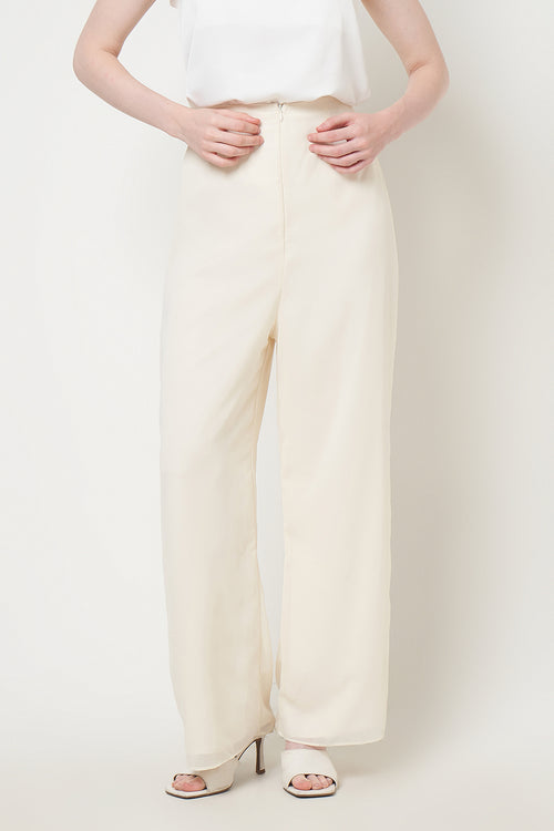 Elara Pants in Light Cream