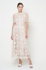 Luna Dress in Ivory Pink