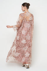 Shaila Dress in Flowery Brown