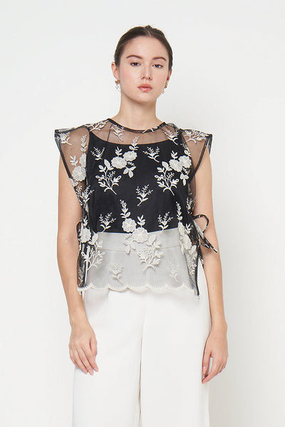Rhea Top in Black