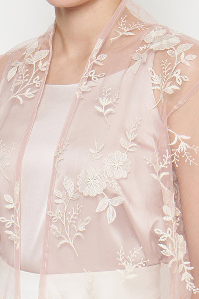 Aliva Outer Top in Blush Pink