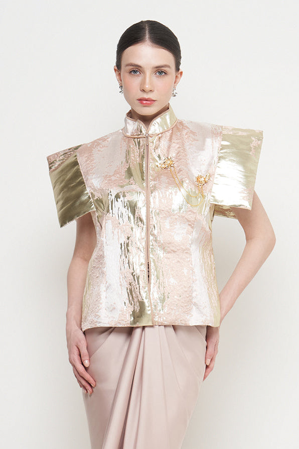 Brielle Top in Dusty Pink