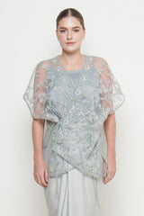 Finola Top in Greyish Green