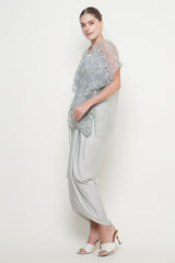 Finola Top in Greyish Green