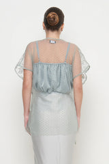 Finola Top in Greyish Green