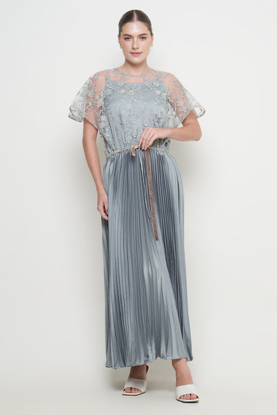 Vera Dress in Greyish Green