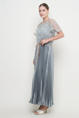 Vera Dress in Greyish Green