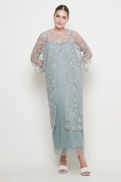 Ruella Dress in Greyish Green