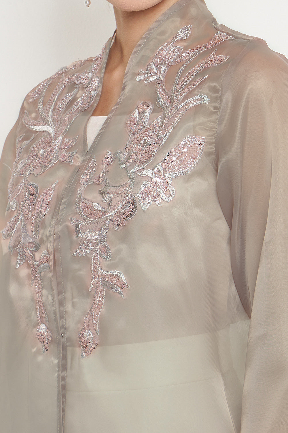 Ola Outer in Brown Pink