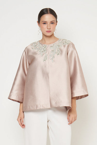 Jena Outer Top in Nude Green