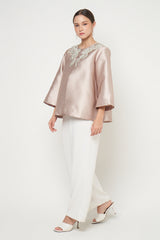 Jena Outer Top in Nude Green