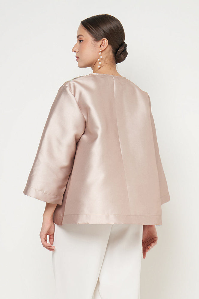 Jena Outer Top in Nude Green