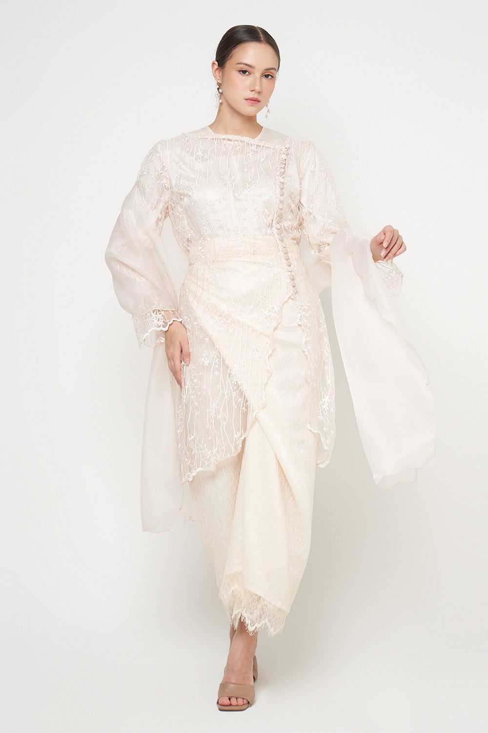 Meliora Kebaya Set in Cream
