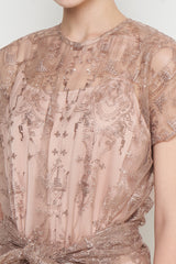 Isyana Dress in Dark Brown