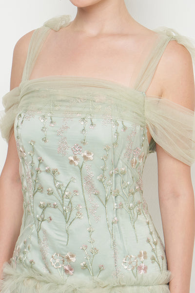 Gardenia Dress in Sage Green