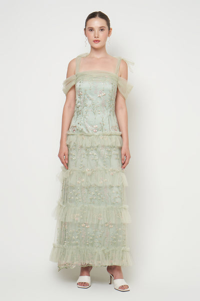 Gardenia Dress in Sage Green