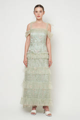 Gardenia Dress in Sage Green