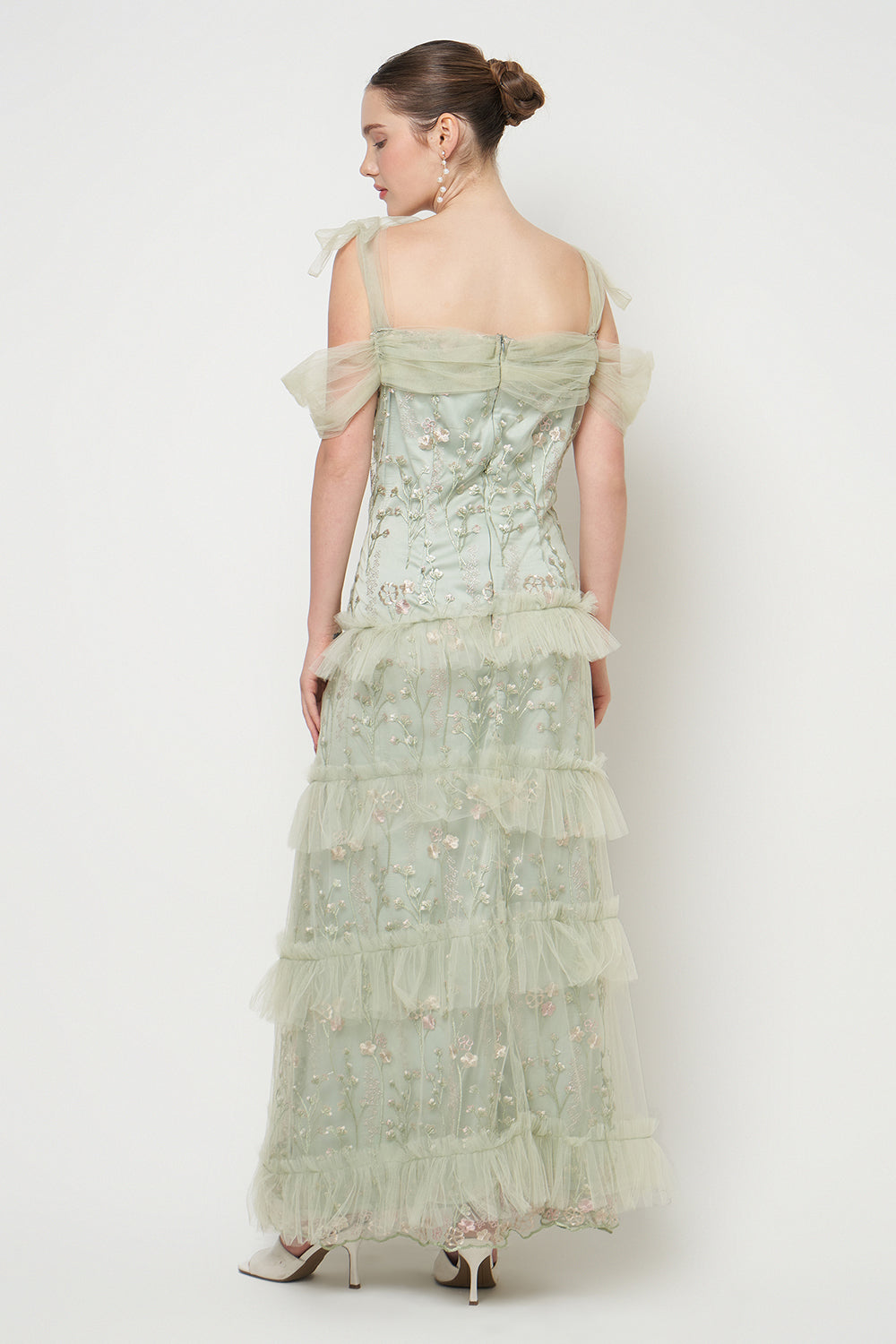 Gardenia Dress in Sage Green