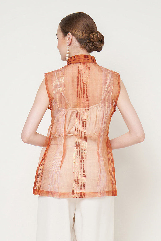 Amber Top in Terracotta
