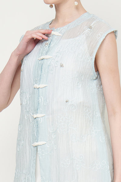 Odette Blouse Shanghai in Blue