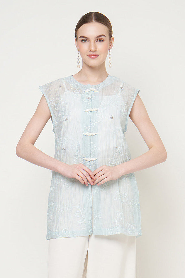 Odette Blouse Shanghai in Blue