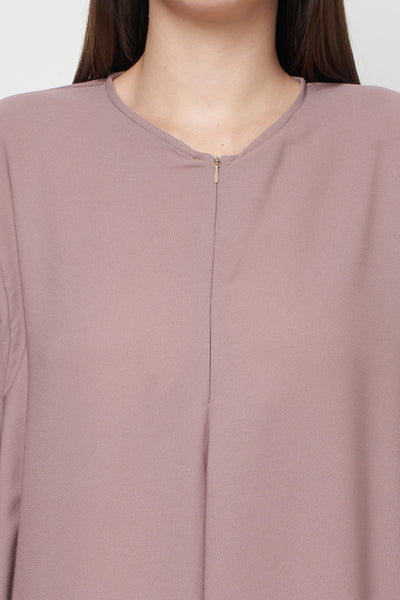 Raya Dress in Nude White