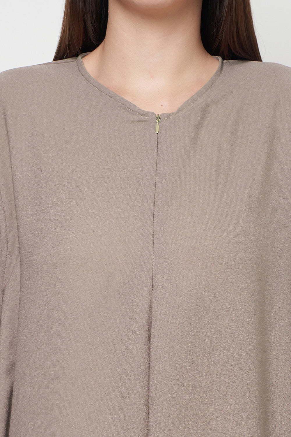 Raya Dress in Nude White