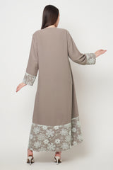 Raya Dress in Nude White