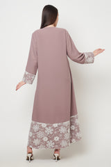 Raya Dress in Nude White