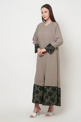 Raya Dress in Nude Black