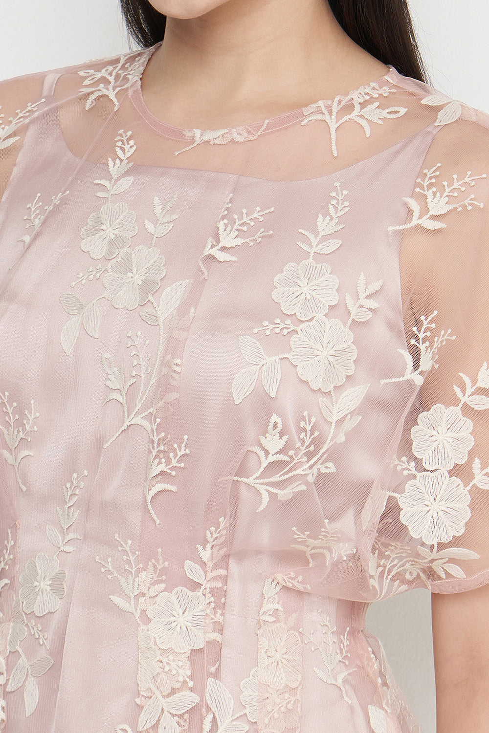 Gyna Dress in Blush Pink