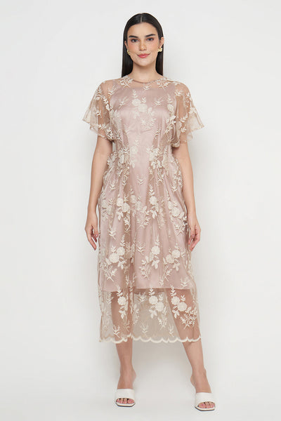 Gyna Dress in Nude