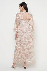 Shaila Dress in Flowery Nude