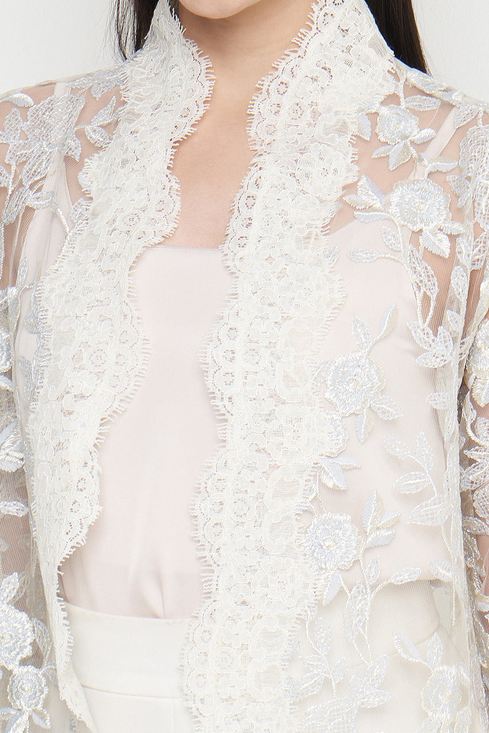 Lalika Outer Top in Ivory Blue