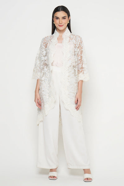 Lalika Outer Top in Ivory Blue