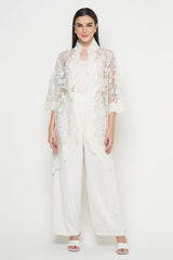Lalika Outer Top in Ivory Blue
