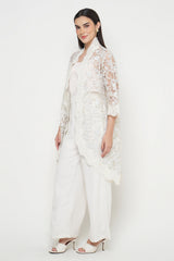 Lalika Outer Top in Ivory Blue