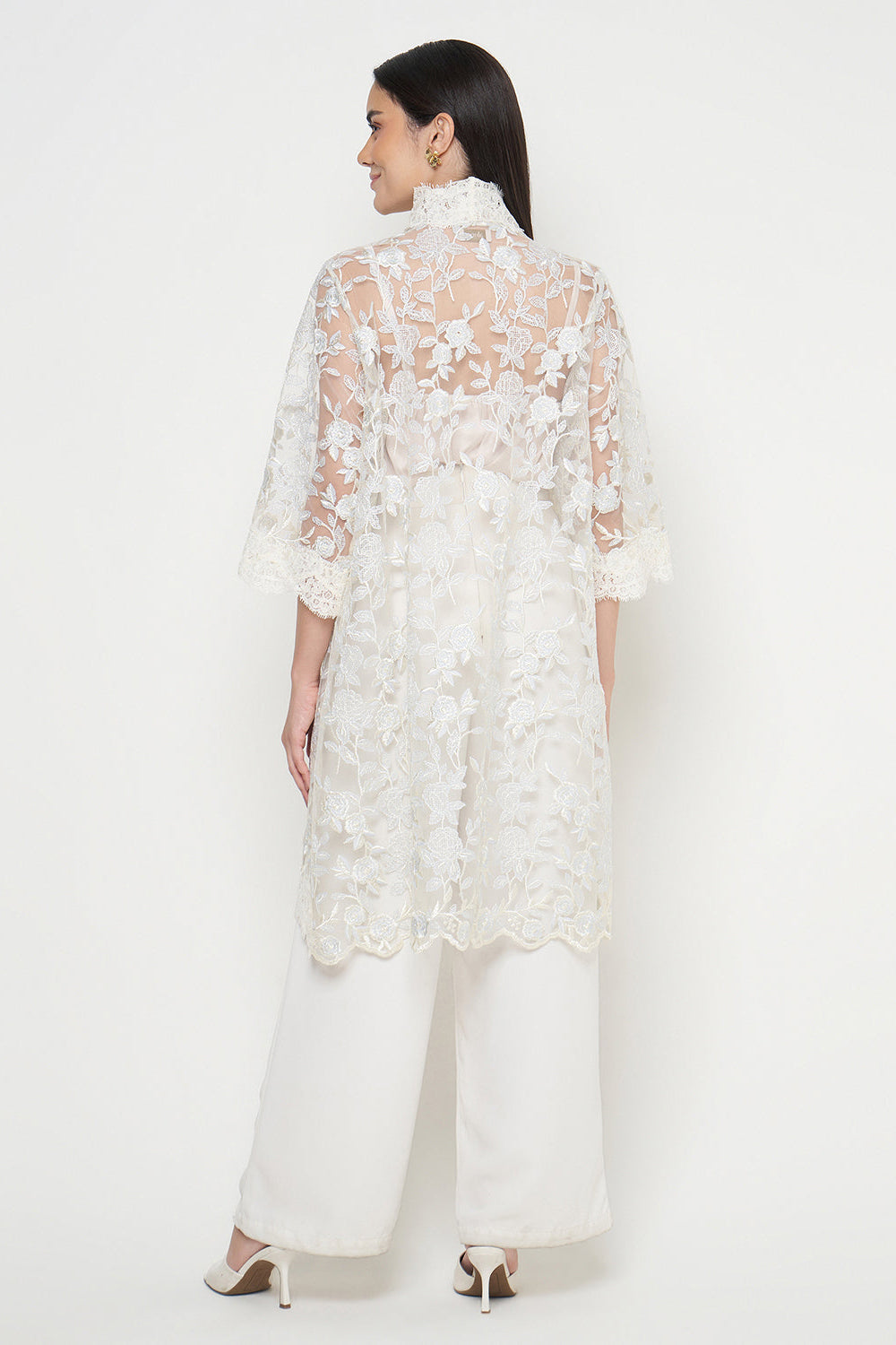 Lalika Outer Top in Ivory Blue